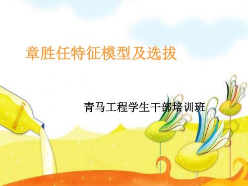 胜任特征模型及选拔培训课件(PPT 67张)