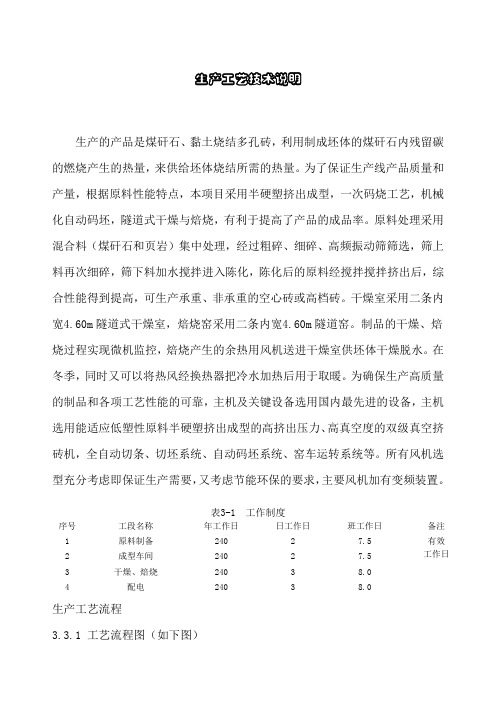 砖厂生产工艺技术说明