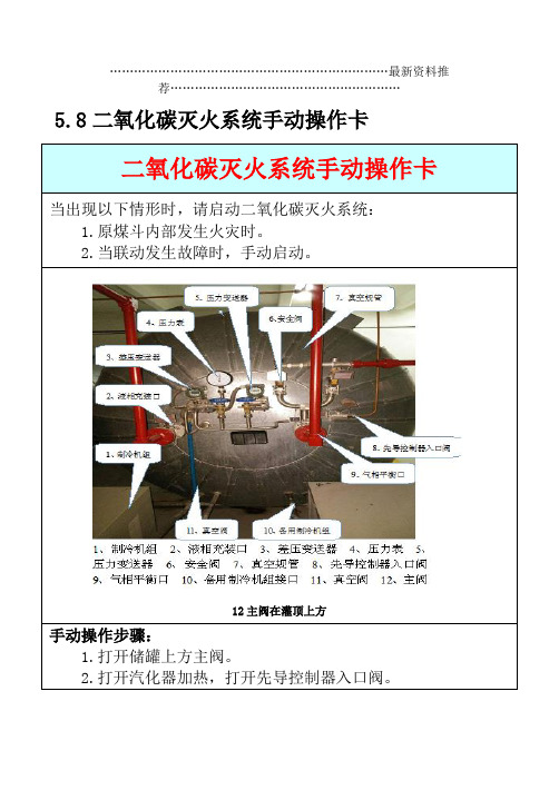 火力发电企业应急处置卡精编版