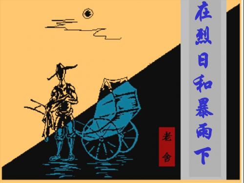 在烈日和暴雨下