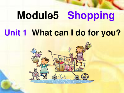 外研版七年级下册Module5 Shopping Unit 1  What can I do for you_(共20张PPT)