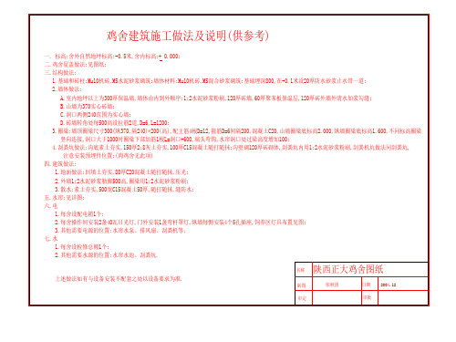 10000只蛋鸡舍图纸