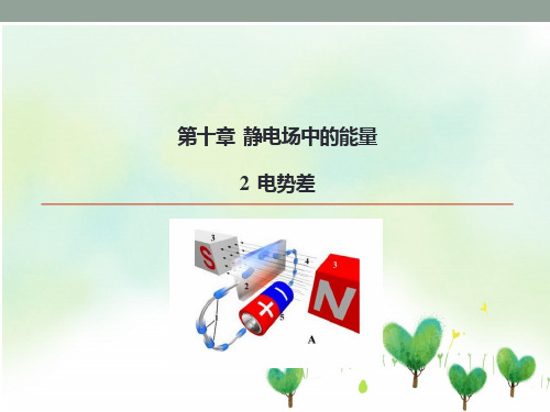 人教版(新教材)高中物理必修3精品课件1：10.2 电势差