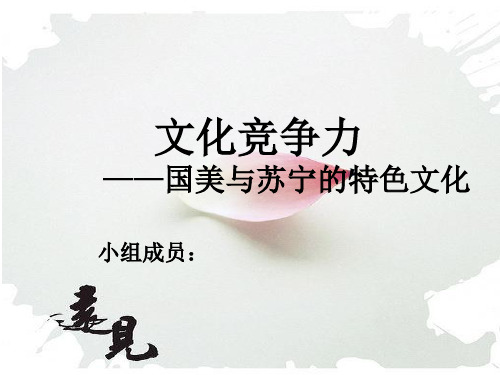 企业文化--国美苏宁文化竞争力