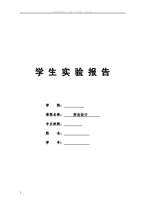 立体构成线立体大学学生实验报告