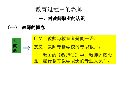 教育过程中的教师角色