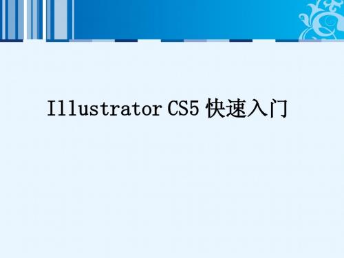 Illustrator CS5 快速入门——包装设计