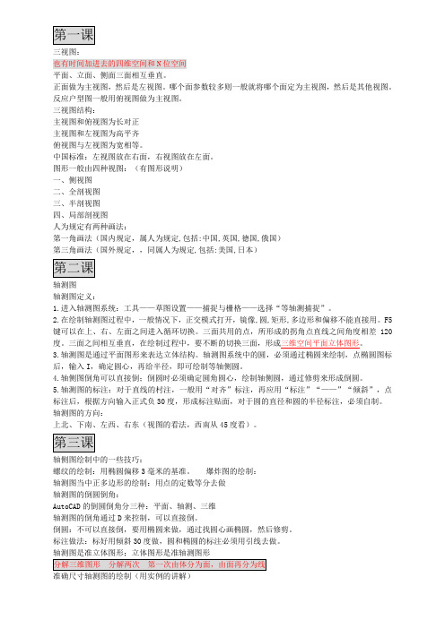Auto CAD 三维笔记
