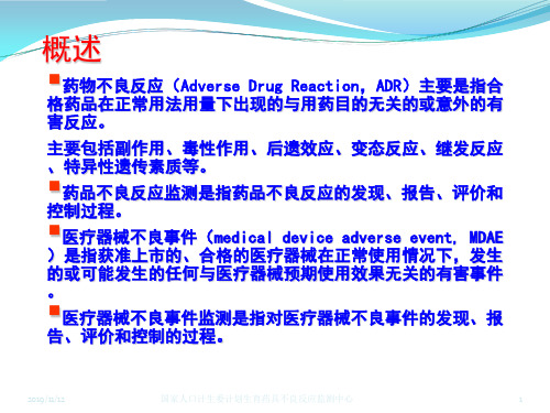 避孕药具不良反应监测