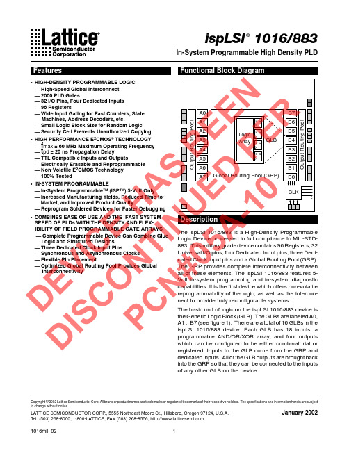 isplsi1016-mil CPLD