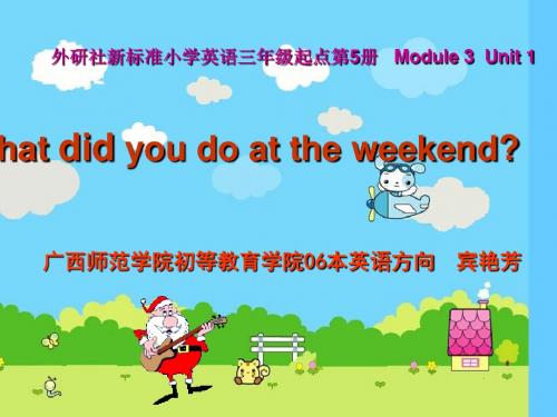 What did you do at the weekend