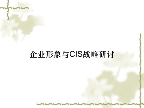 企业形象与CIS战略研讨