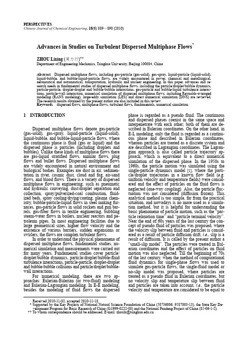 Studies on Turbulent Dispersed Multiphase Flows