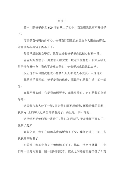 照镜子--作文