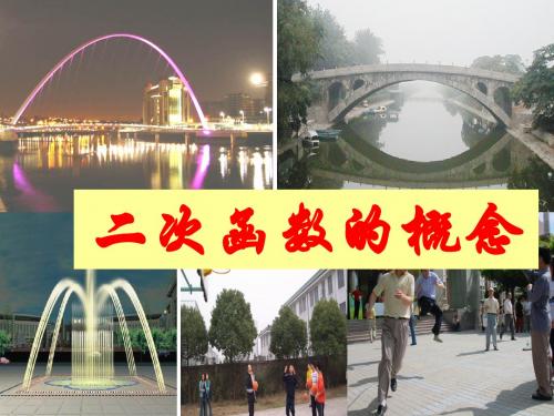 华师大版初三数学26.1二次函数的概念第一课时