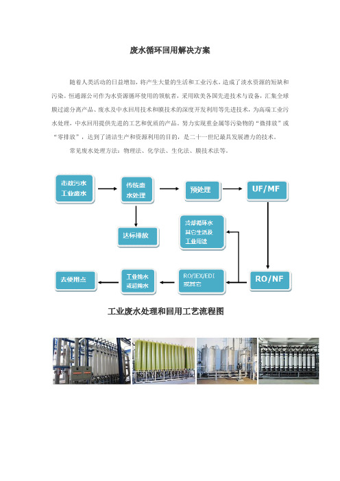 废水循环回用解决方案