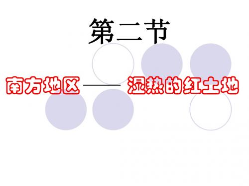 第五章 第二节 南方地区——湿热的红土地