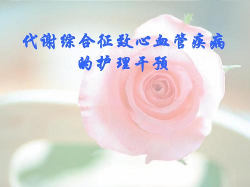 代谢综合征幻灯文稿