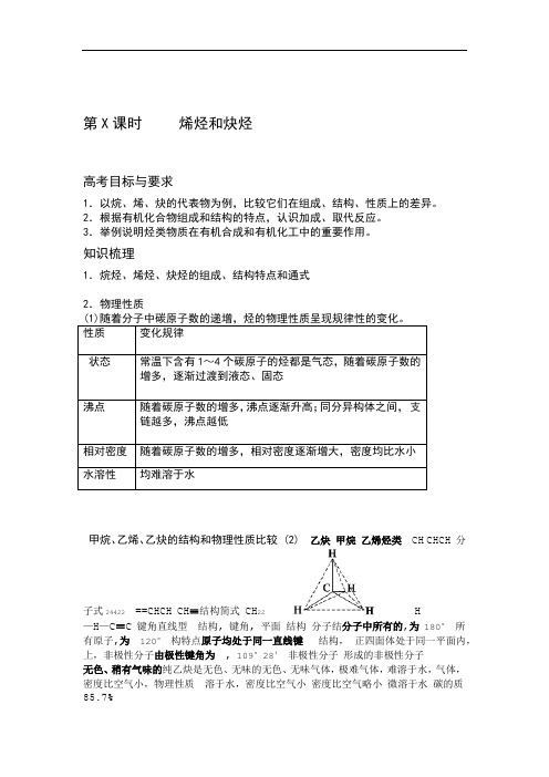 烯烃和炔烃 (定稿 带答案)