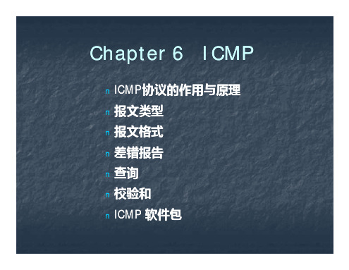 第06章  ICMP
