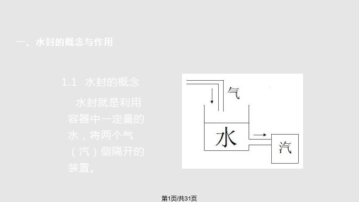 汽泵多级水封的结构原理与运行调节图文PPT课件