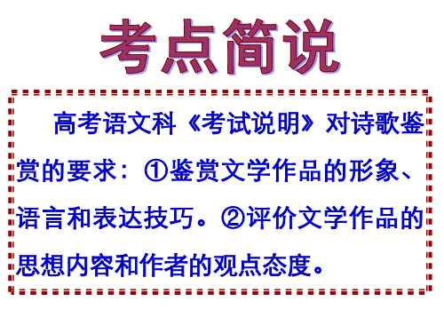 诗歌形象意境