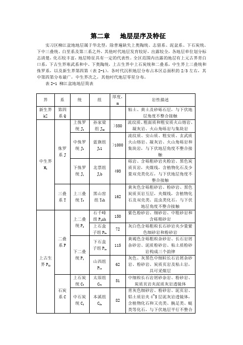 柳江盆地地质实习