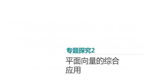 2020年高考数学(文科)复习课件 第四单元 专题探究2 平面向量的综合应用