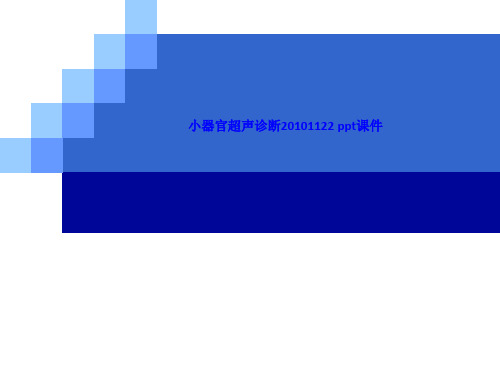 小器官超声诊断20101122 ppt课件