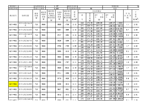 压实度出自检记录表