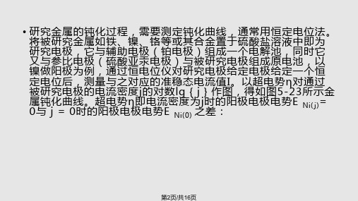 金属钝化曲线的测量.pptx