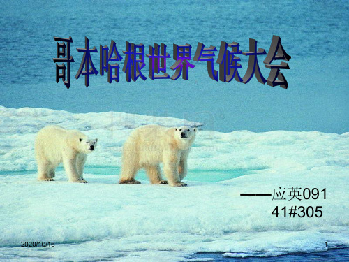 哥本哈根世界气候PPT教学课件