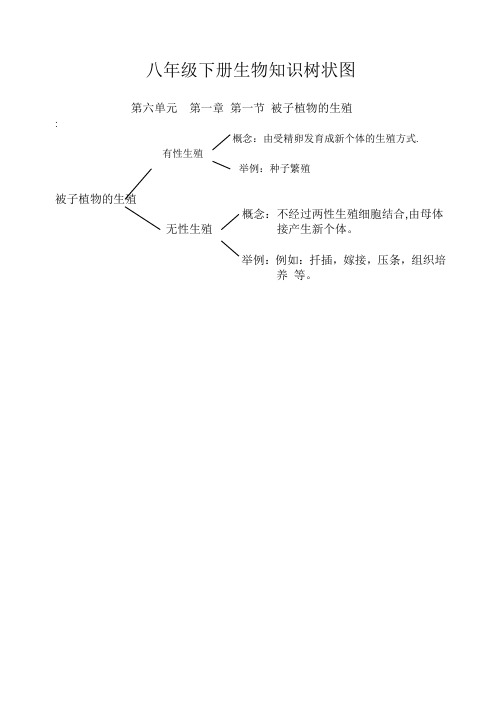 八年级下册生物知识树状图doc