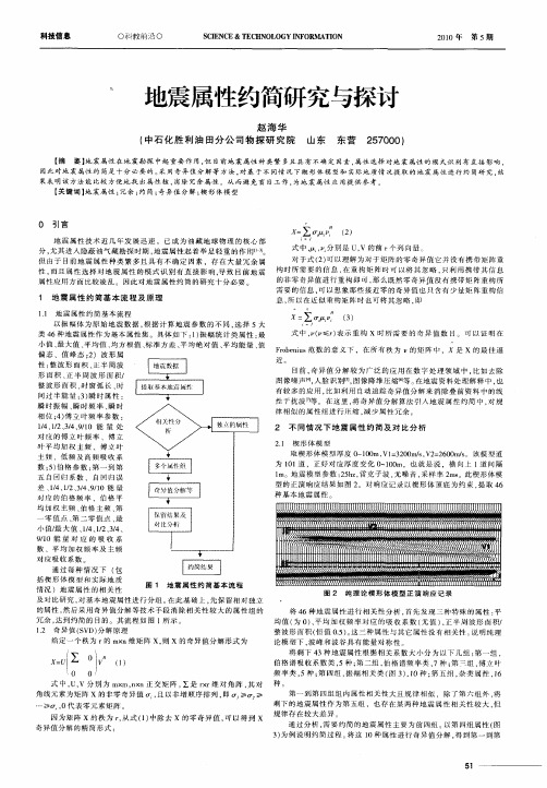 地震属性约简研究与探讨
