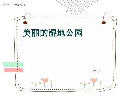 小学三年级作文《美丽的湿地公园》350字(共7页PPT)