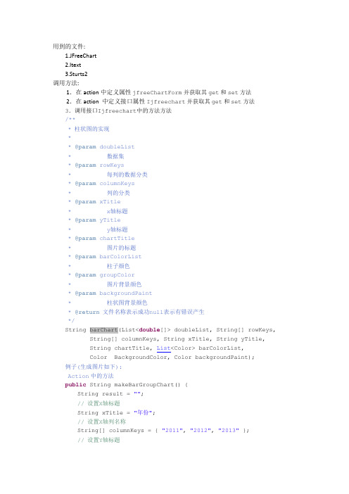 JFreeChart生成报表并生成PDF文件封装方法使用