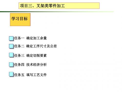 项目叉架类零件加工
