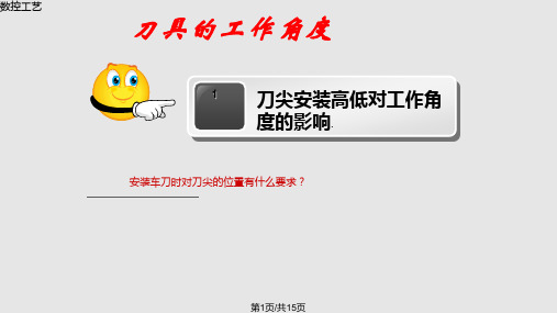 刀具的工作角度PPT课件