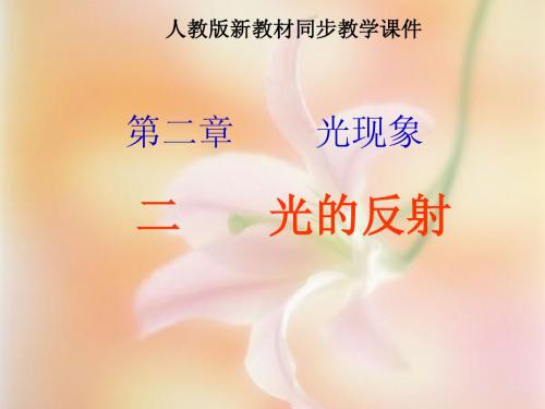 人教版《2.2光的反射》ppt+flash课件