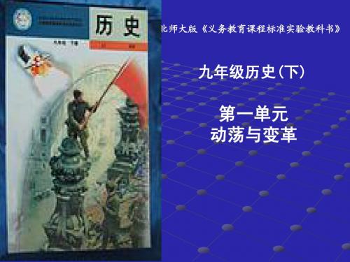 第一单元复习(动荡与变革)