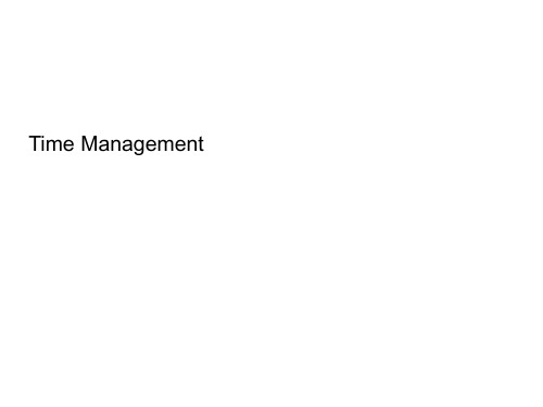 Time Management PresentationuploadPPT课件