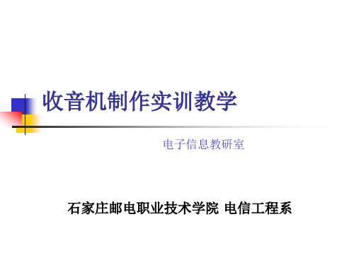 收音机实训