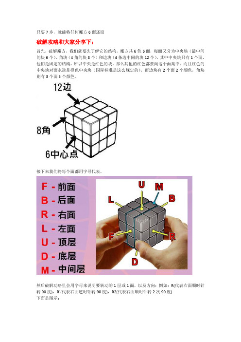 七步完成三阶魔方的方法(图文版)