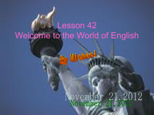 Lesson42(冀教版八年级英语上册Lesson42课件)