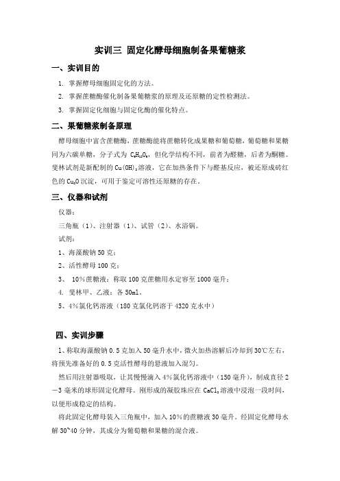 制备果葡糖浆