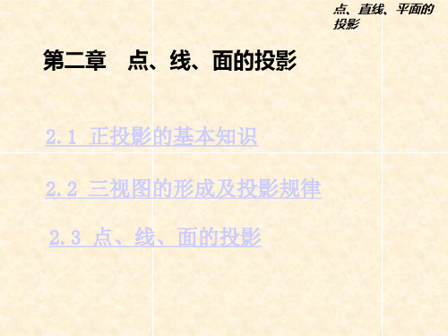 点线面的投影CADPPT课件