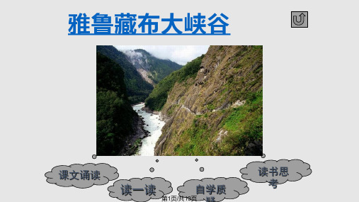 雅鲁藏布大峡谷PPT课件