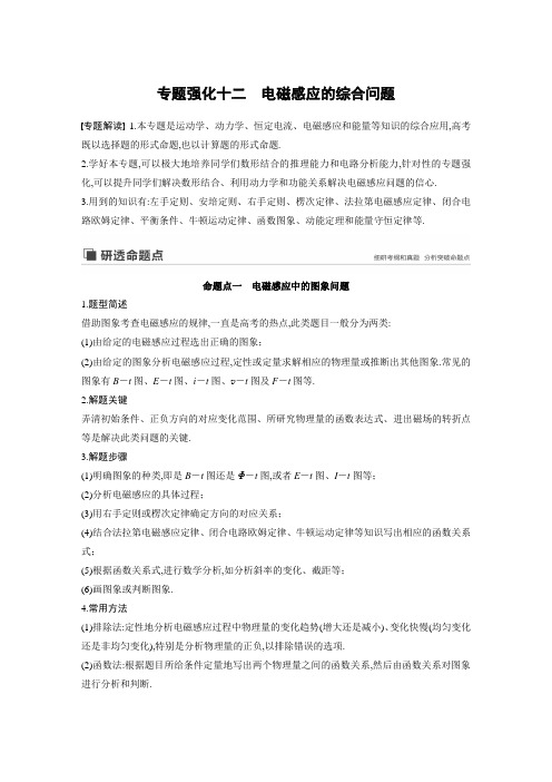 高2020届高2017级高三物理一轮复习步步高全书学案第十章 专题强化十二