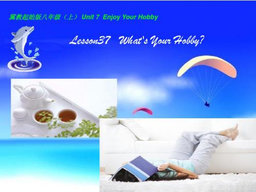 八年级英语上册  Unit 7 Lesson 37《What's Your Hobby》