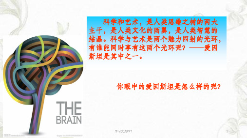 爱因斯坦与艺术世界课件